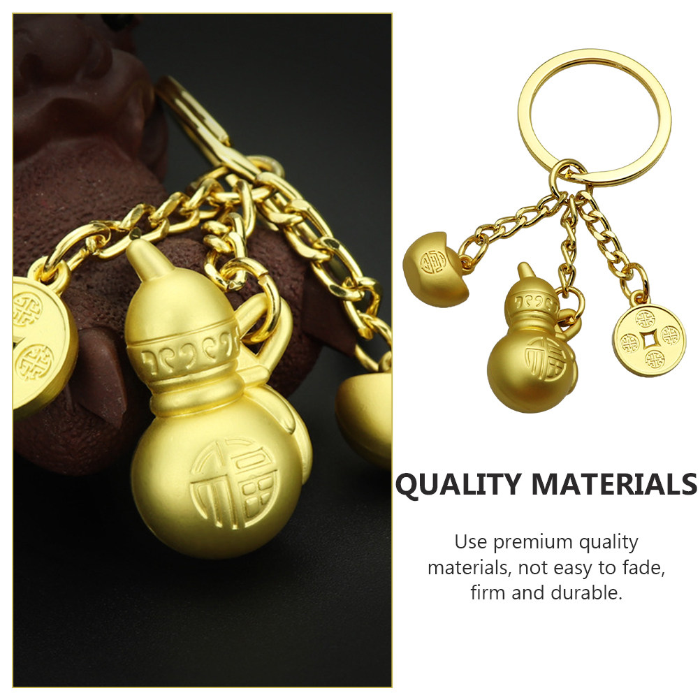 Longevity Health & Wellness Hotel Adults Only - 1Pcs Gourd Shaped Keychain with Ingot