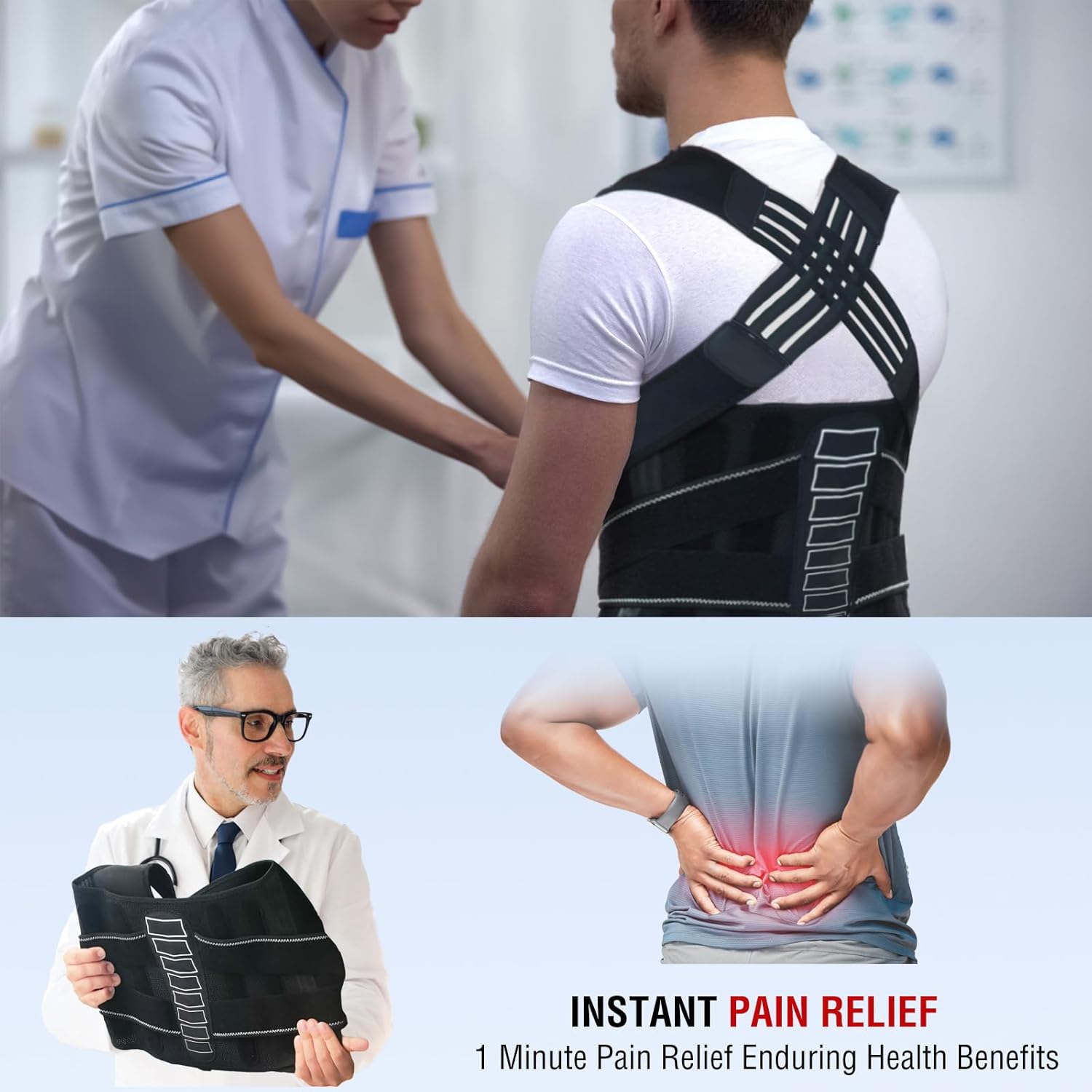 Back Brace for Men and Women,  - Posture Corrector Back Brace recension och pris