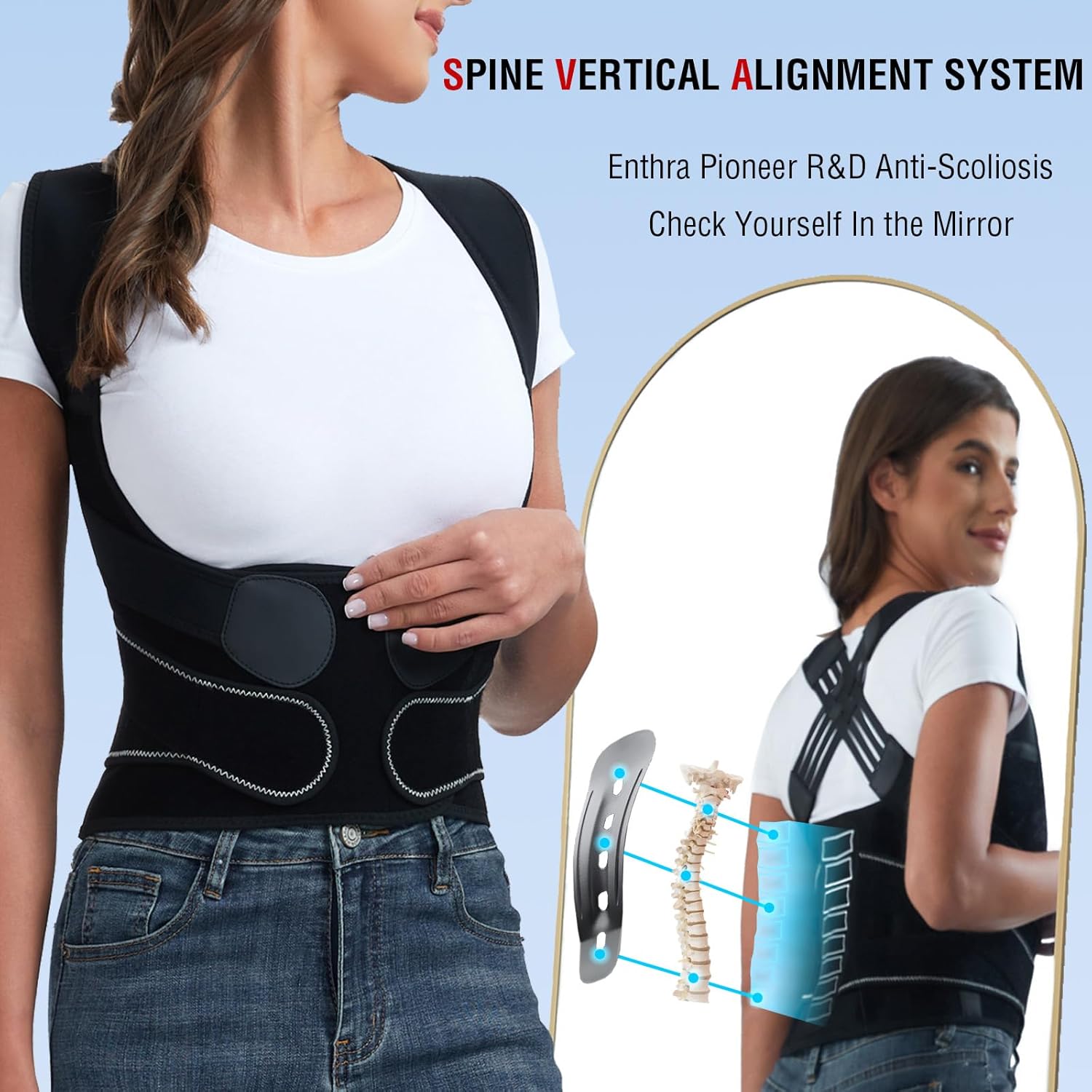 Back Brace for Men and Women,  - Posture Corrector Back Brace recension och pris