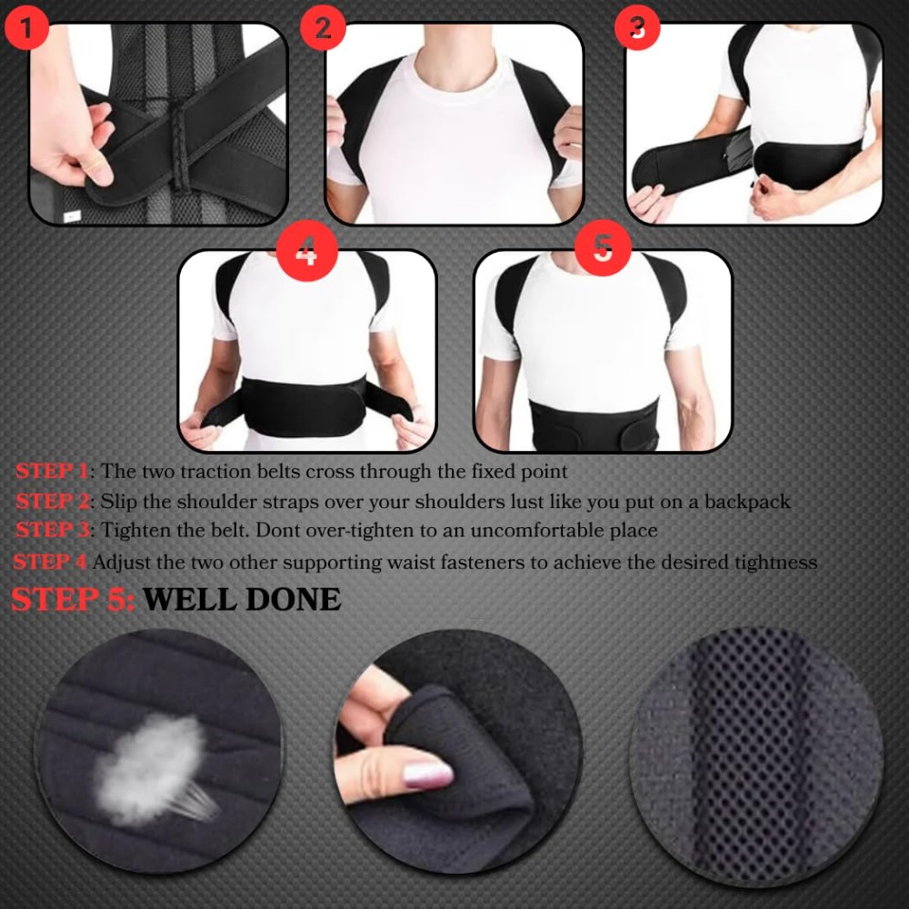 Posture Corrector for Men & Wo - Posture Corrector Back Brace recension och pris