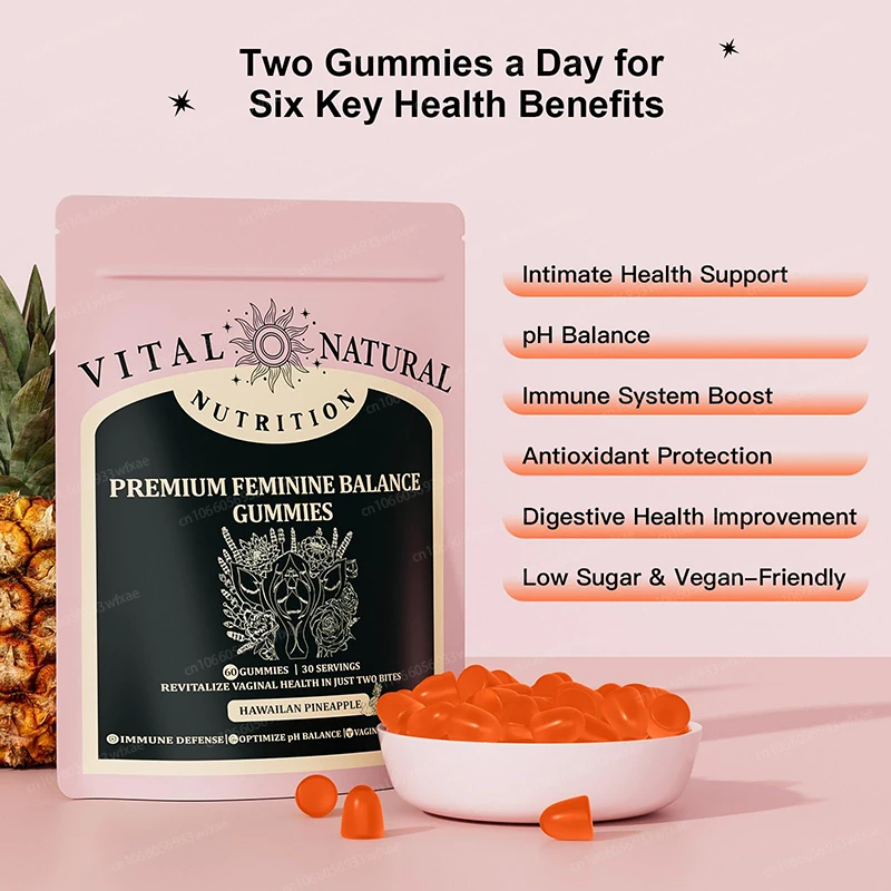 Premium Feminine Balance Gummi - Health Wellness Usa recension och pris