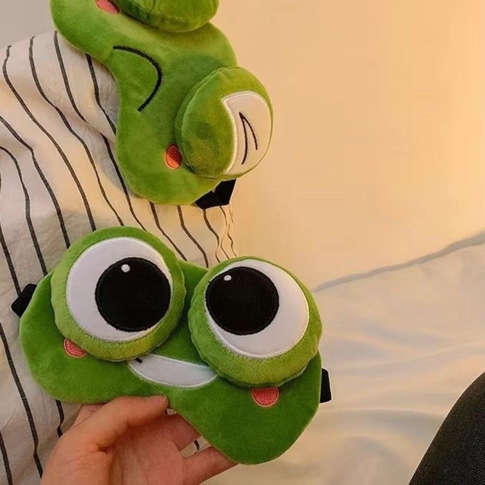 Lovely Cartoon Frog Sleep Eye  - Sleep Eye Mask 3D recension och pris