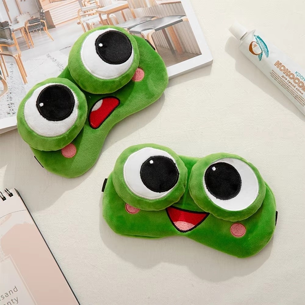 Lovely Cartoon Frog Sleep Eye  - Sleep Eye Mask 3D recension och pris