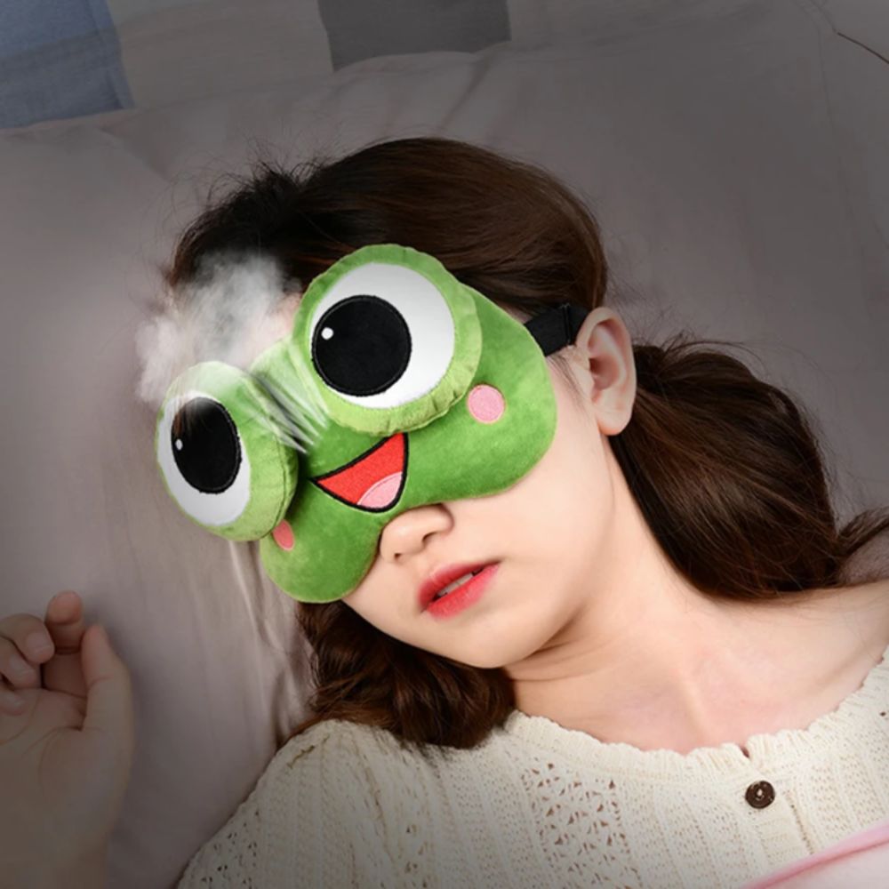 Lovely Cartoon Frog Sleep Eye  - Sleep Eye Mask 3D recension och pris