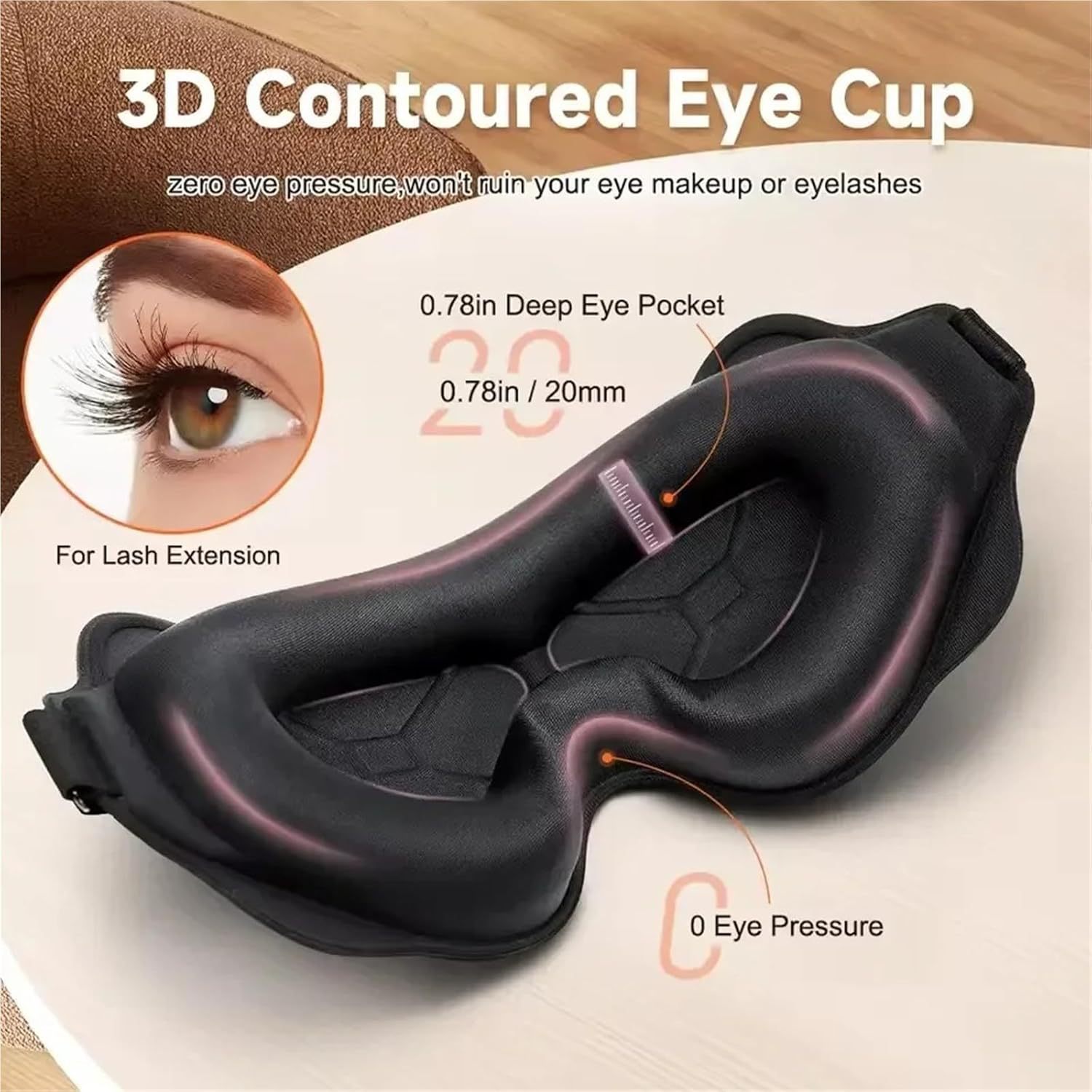 3D Sleeping Mask Block Out Lig - Sleep Eye Mask 3D recension och pris