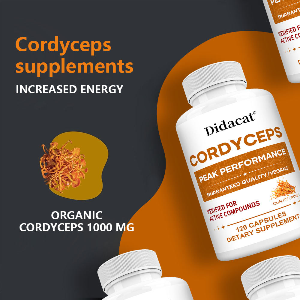 Cordyceps Mushroom Capsules 10 - Health Wellness And recension och pris