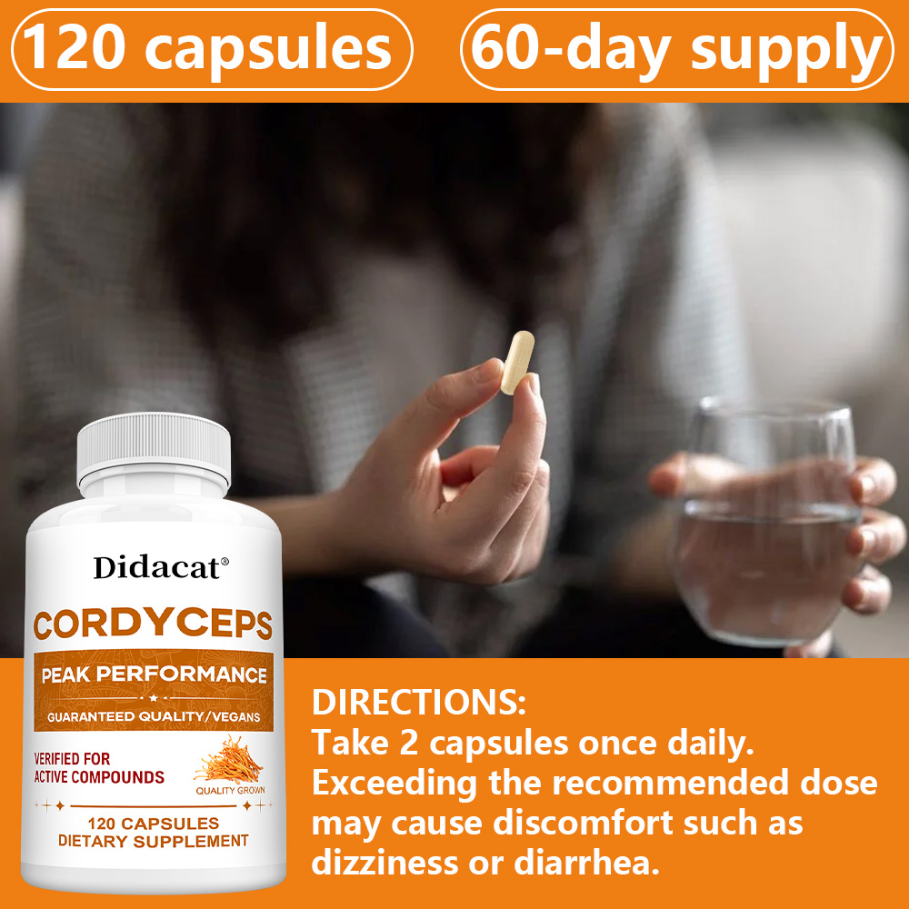 Cordyceps Mushroom Capsules 10 - Health Wellness And recension och pris