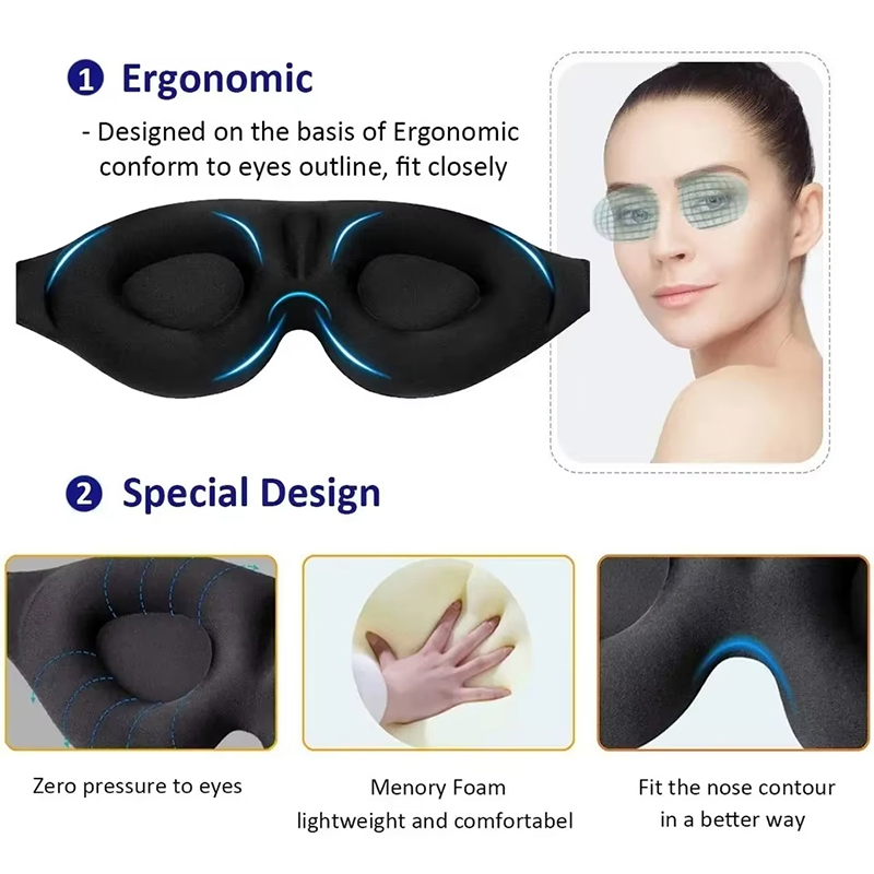 3D Memory Foam Sleep Mask Bloc - Sleep Eye Mask 3D recension och pris